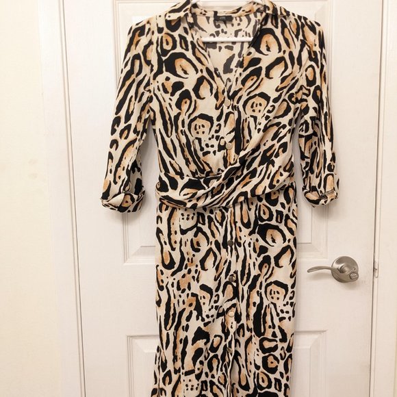 River Island Leopard Printed Dress - Picture 3 of 3